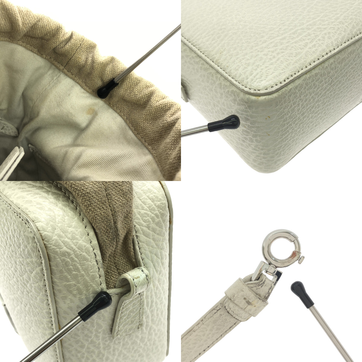 Maison Margiela / メゾンマルジェラ 5AC CAMERA CASE / SB1WG0010 ファイブエーシー 2way ショルダー付き レザー 巾着 カメラバッグ