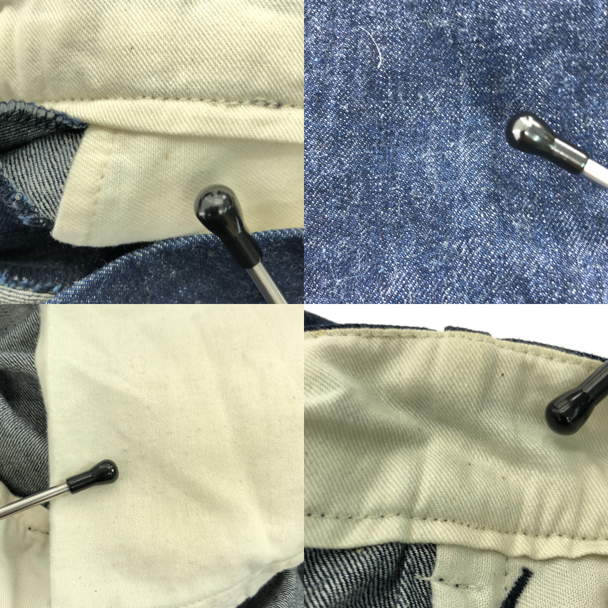 COMOLI / コモリ タック テーパード デニムパンツ