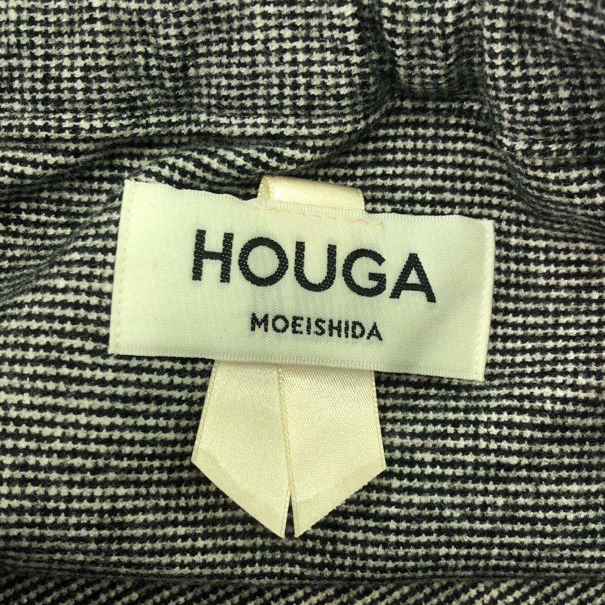 その他 ウール混 チェック 袖フリル ボリューム ワンピース