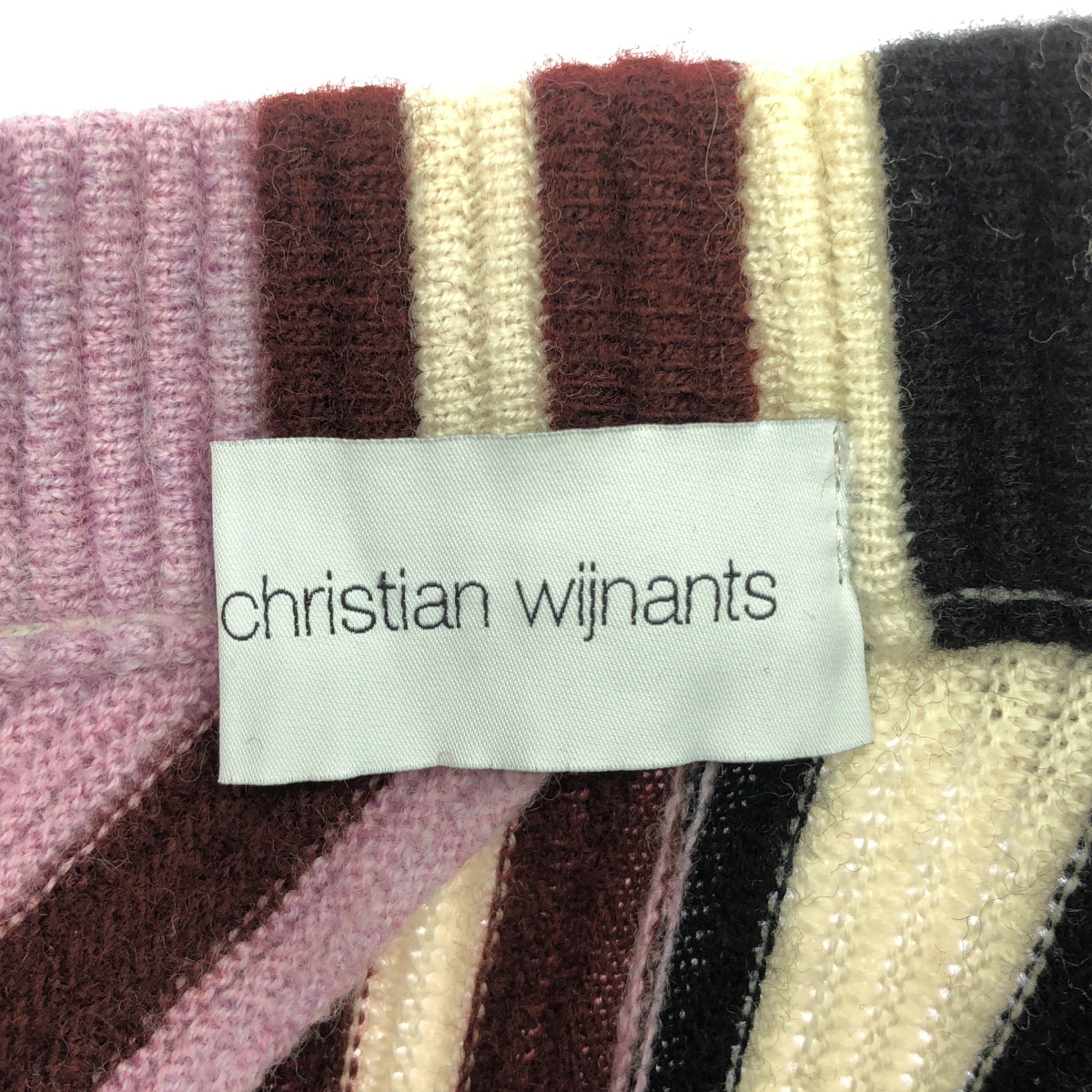 Christian Wijnants / クリスチャンワイナンツ ウールニットストライプスカート