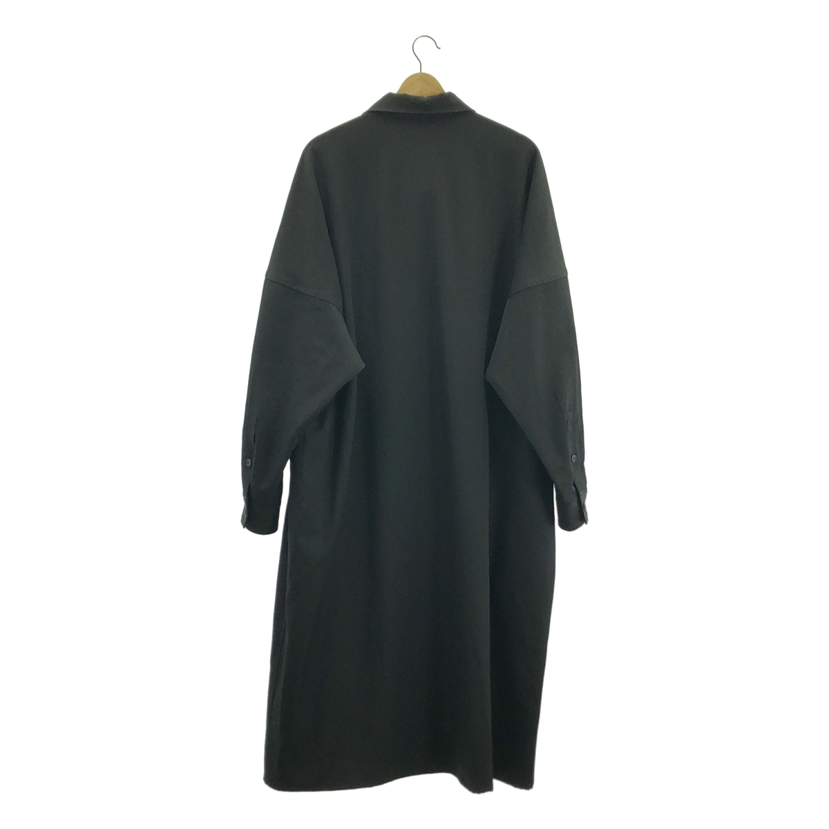 YOHJI YAMAMOTO POUR HOMME / ヨウジヤマモトプールオム シワ ギャバ ステンカラー ロング ブラウス シャツ