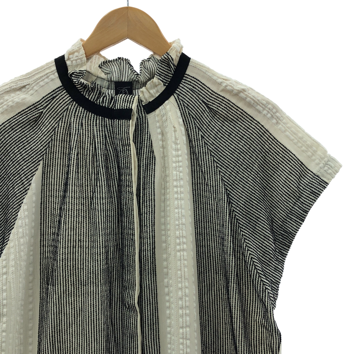 その他 エンブロイダリー ポケット付き ギャザー シャツ ワンピース