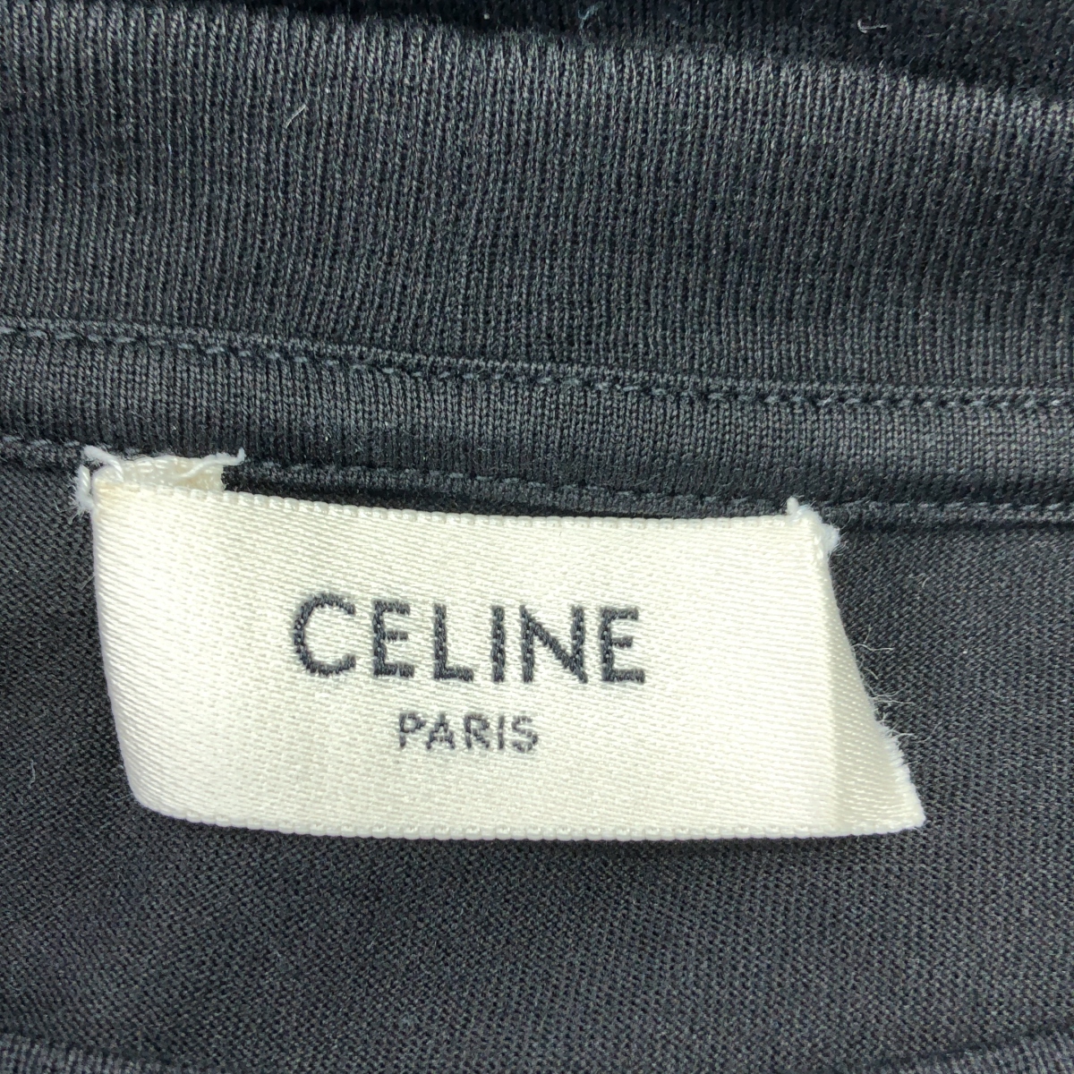 CELINE / セリーヌ スクリーンプリント ロゴ コットン ルーズ  Tシャツ