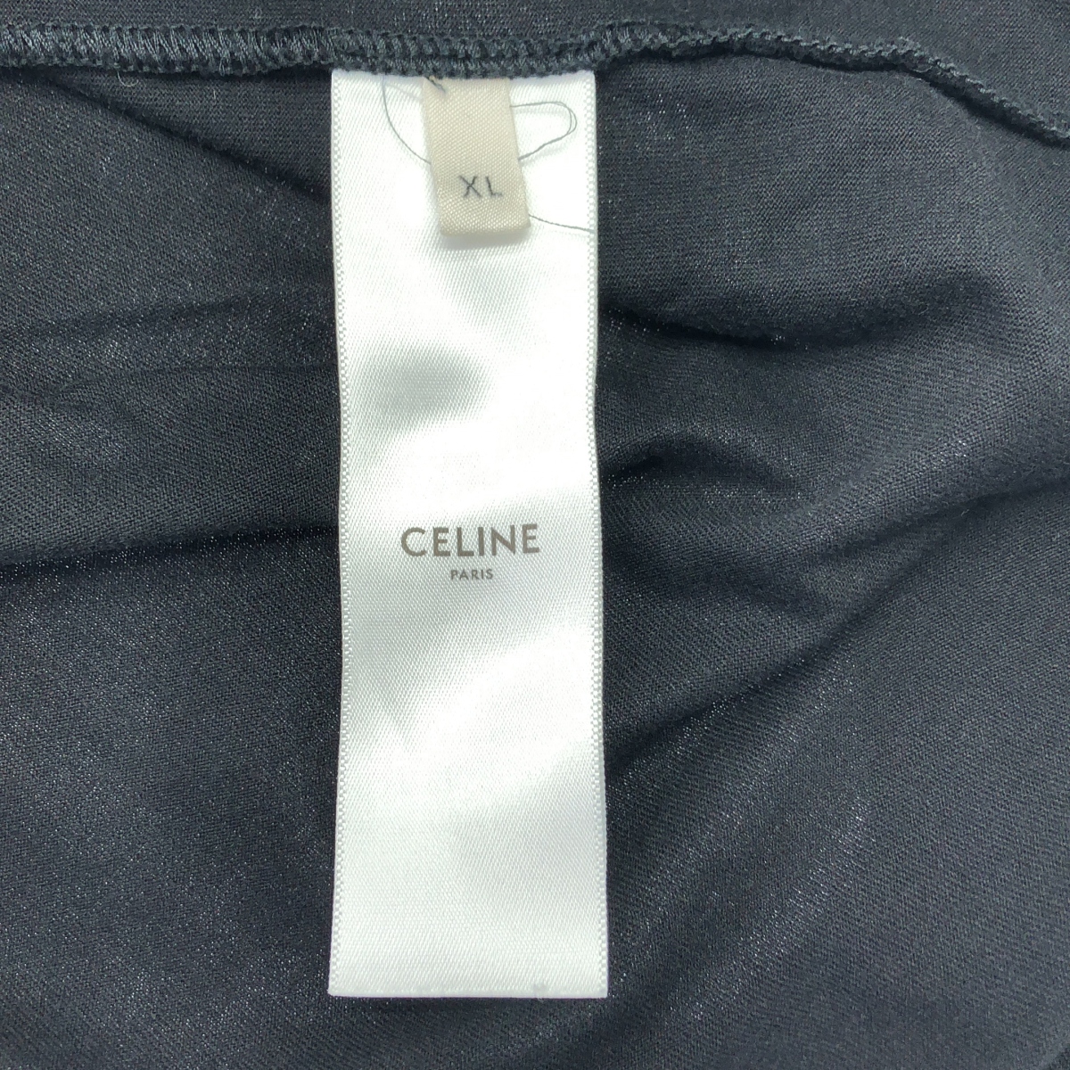 CELINE / セリーヌ スクリーンプリント ロゴ コットン ルーズ  Tシャツ