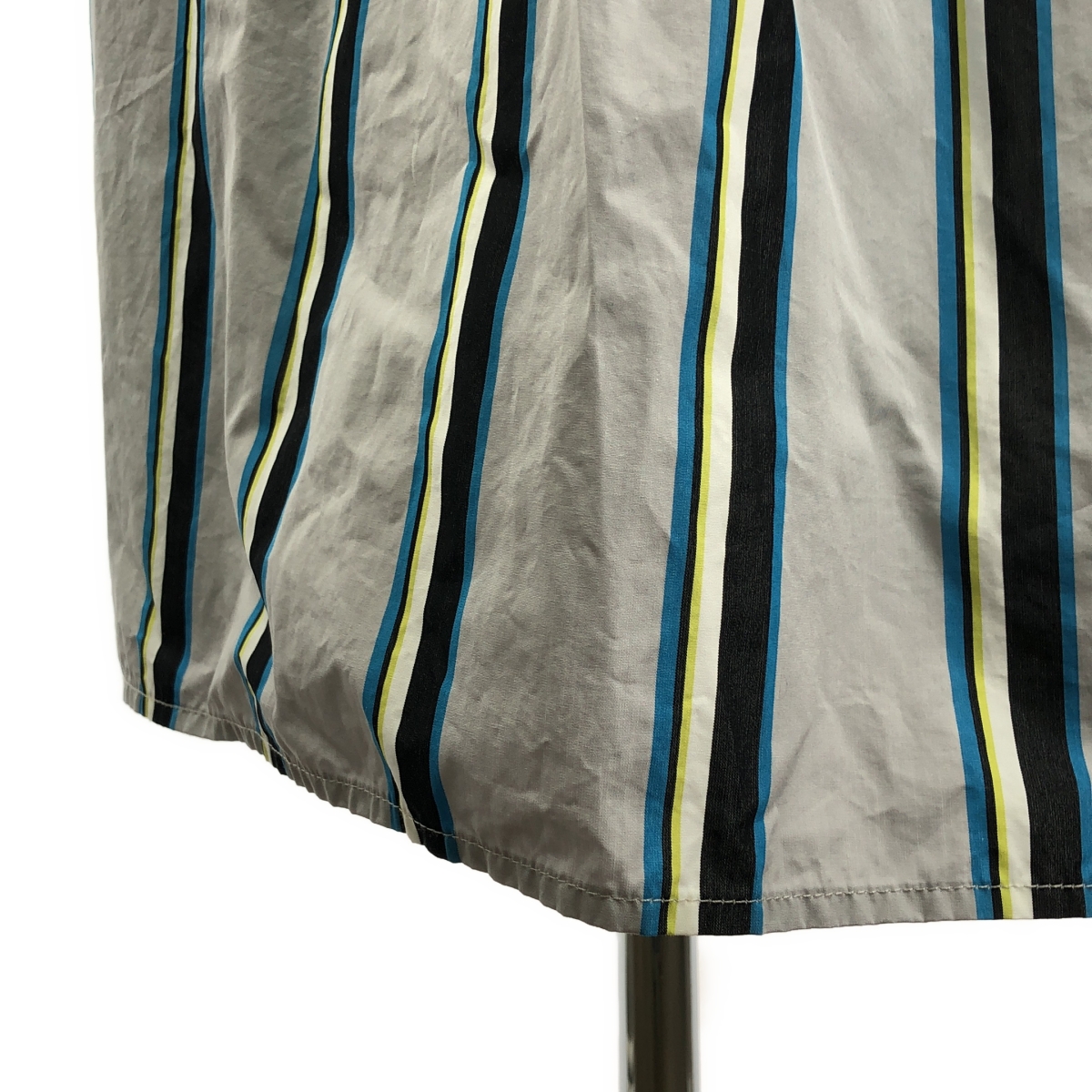 DIANE VON FURSTENBERG / ダイアンフォンファステンバーグ コットン ストライプ バイカラー カシュクール ワンピース