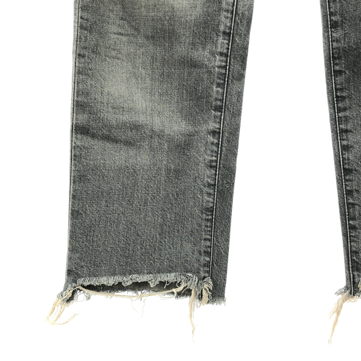 L'Appartement / アパルトモン BOY straight DENIM / ボーイズ ストレート カットオフ ブラックデニム パンツ