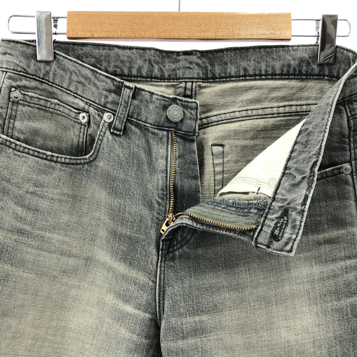 L'Appartement / アパルトモン BOY straight DENIM / ボーイズ ストレート カットオフ ブラックデニム パンツ