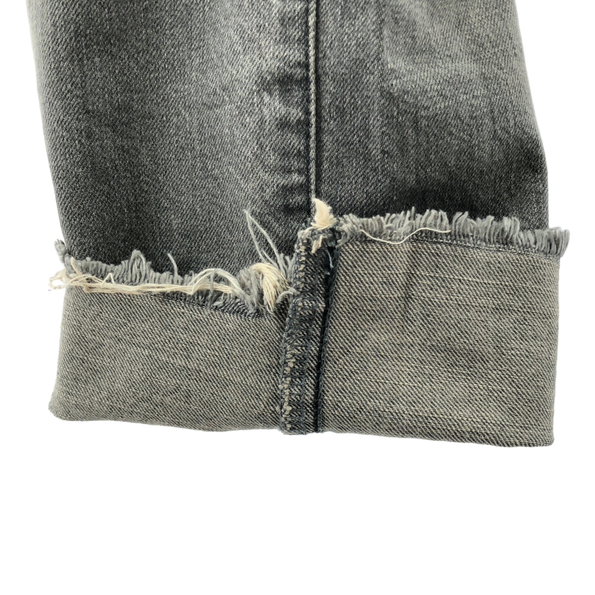 L'Appartement / アパルトモン BOY straight DENIM / ボーイズ ストレート カットオフ ブラックデニム パンツ