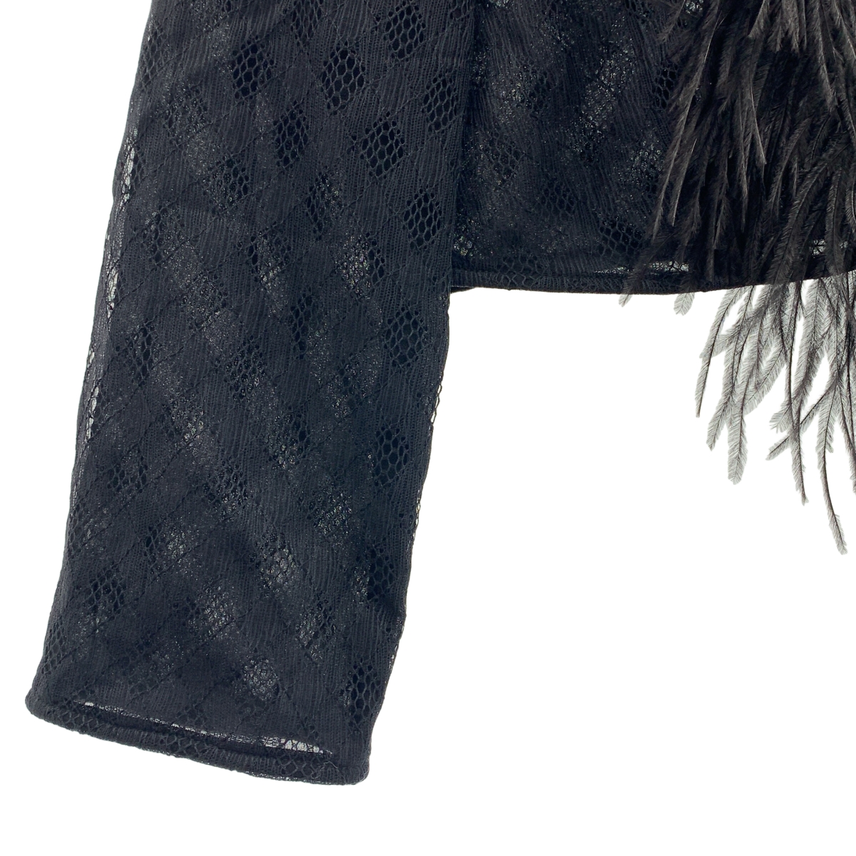 roberto cavalli / ロベルトカヴァリ フェザー フリンジ カーディガン