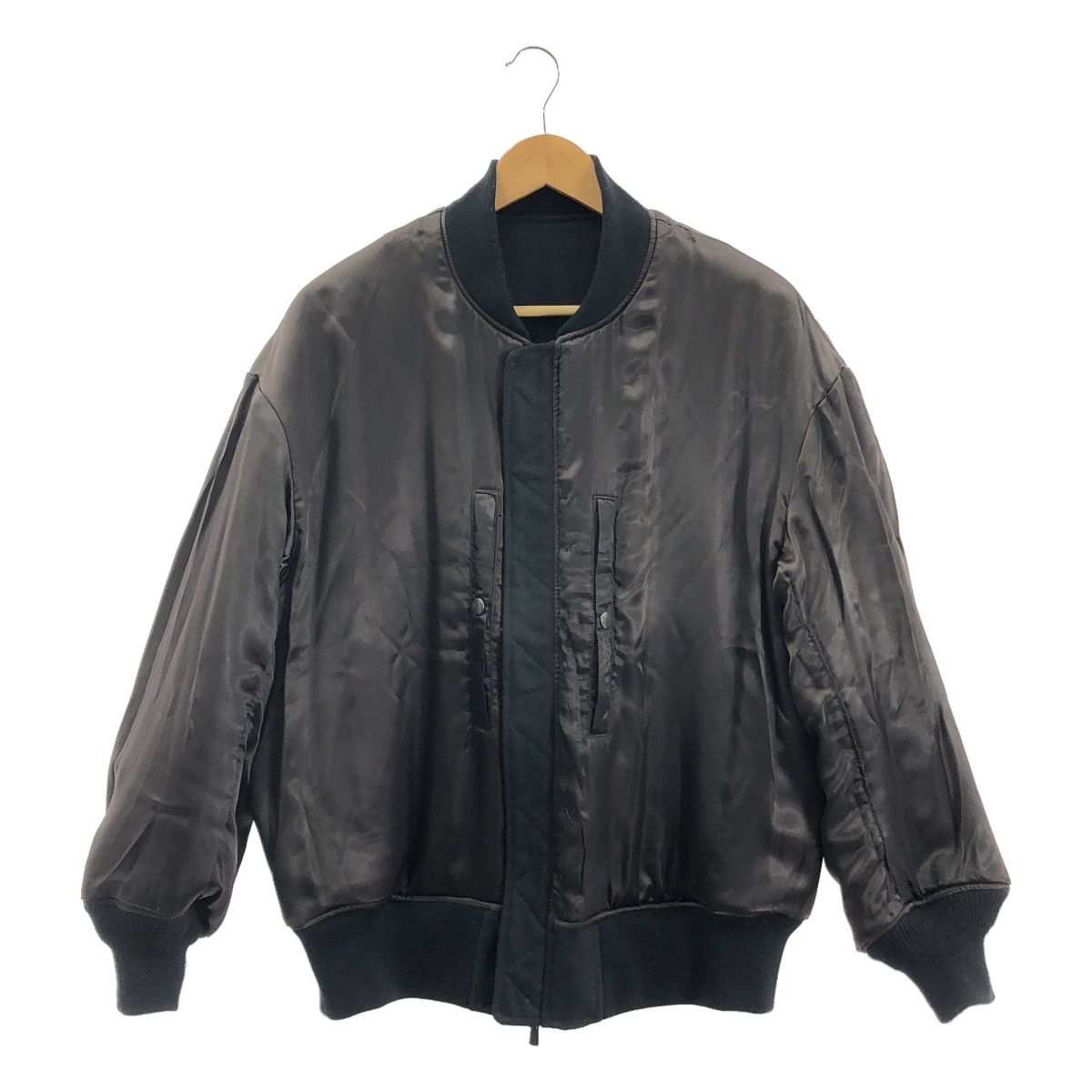 marka / マーカ PUFFED BOMBER JACKET MA-1 / ウール フライト ジャケット ブルゾン / 総裏地