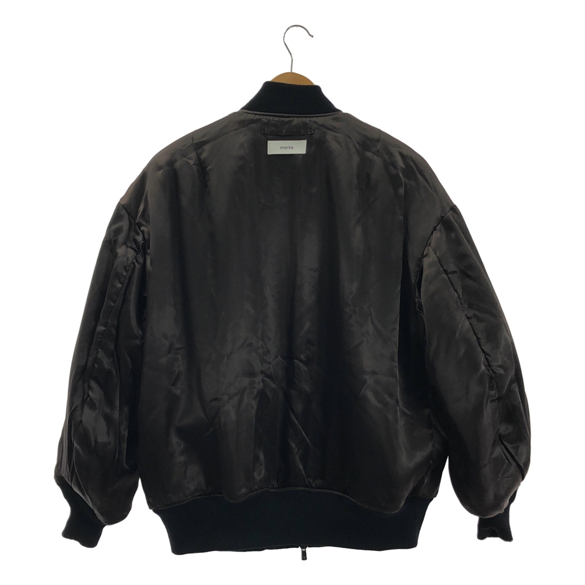 marka / マーカ PUFFED BOMBER JACKET MA-1 / ウール フライト ジャケット ブルゾン / 総裏地