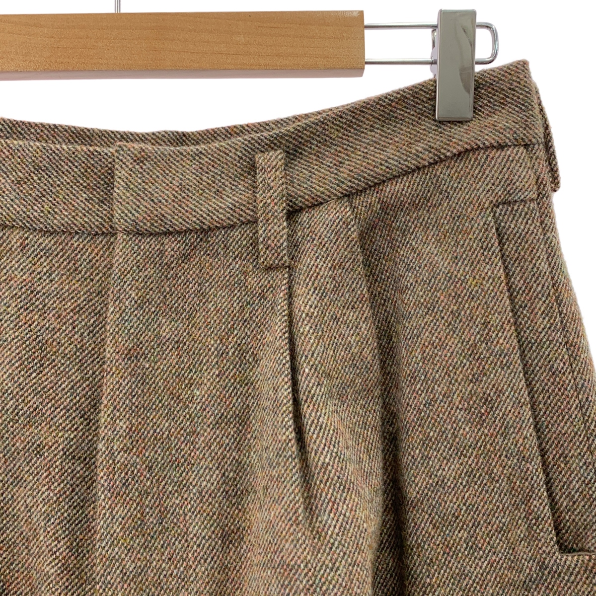 Dulcamara / ドゥルカマラ ツイード よそいき オーバータック パンツ