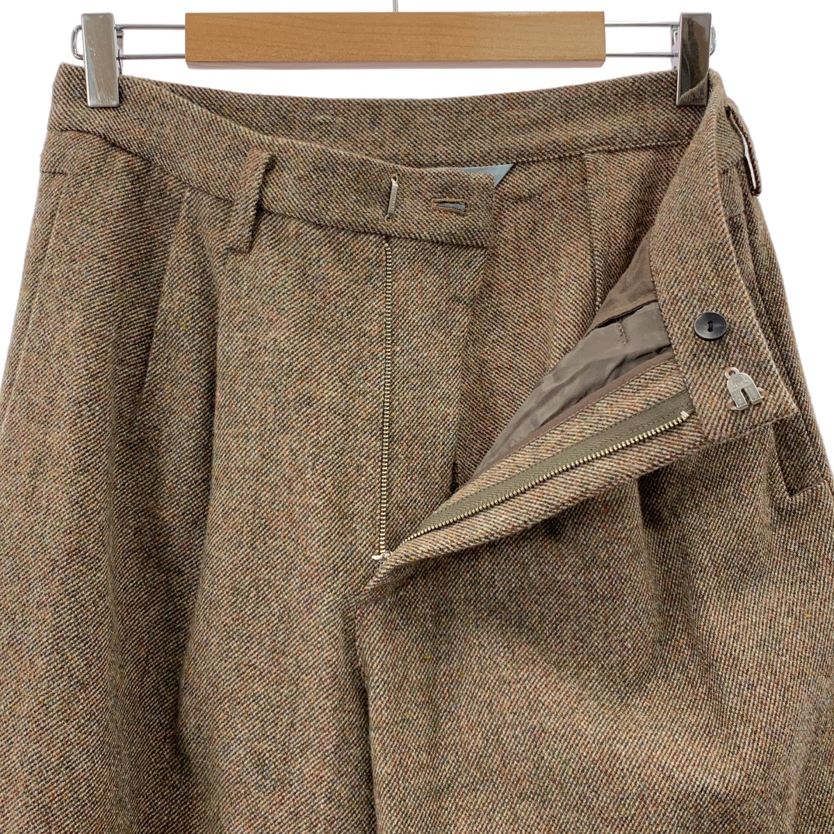 Dulcamara / ドゥルカマラ ツイード よそいき オーバータック パンツ