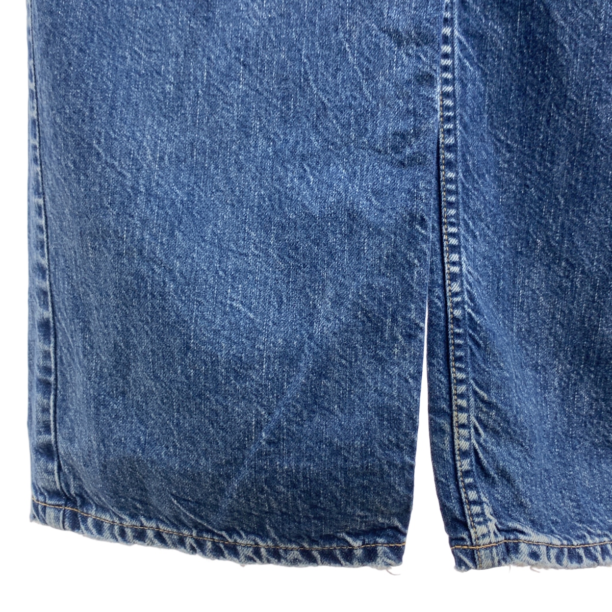 upper hights / アッパーハイツ THE PATTY / 別注 ダメージ加工 デニム サロペット