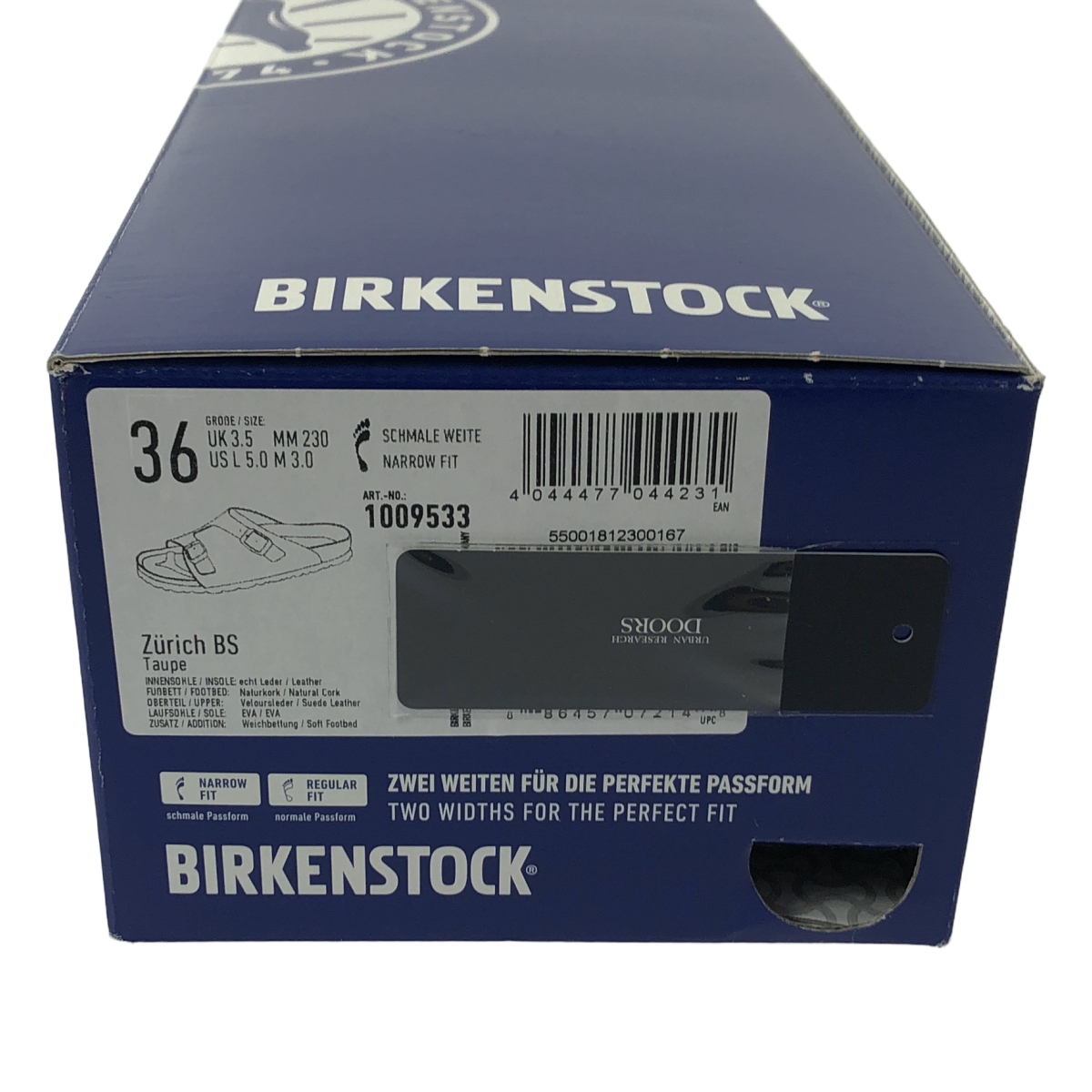 BIRKENSTOCK / ビルケンシュトック Zurich チューリッヒ スエードレザー サンダル