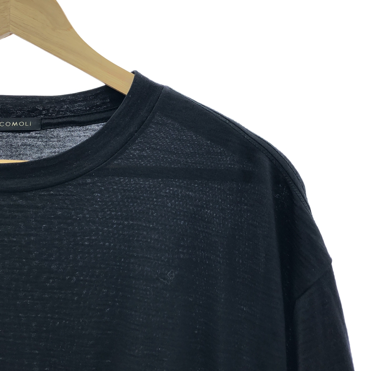 COMOLI / コモリ ウール天竺 半袖クルー Tシャツ