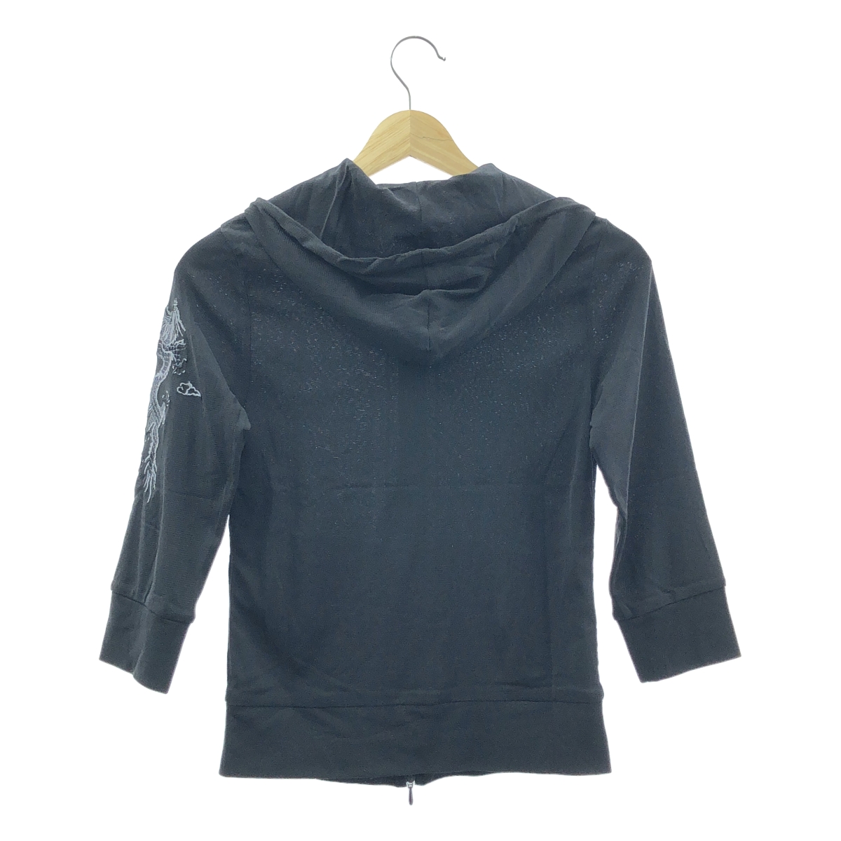 VIVIENNE TAM / ヴィヴィアンタム ビジュー装飾 ドラゴン エンブロイダリー ジップ フーディ