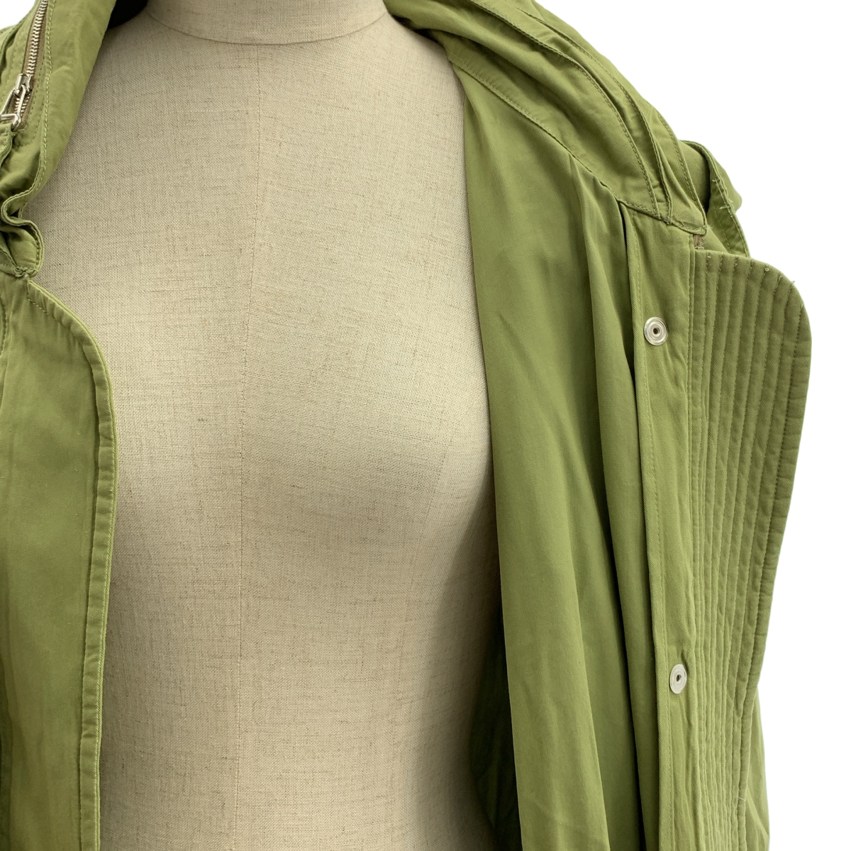 STELLA McCARTNEY / ステラマッカートニー オーバーシルエット ドローストリング ミリタリー モッズコート / フード着脱可