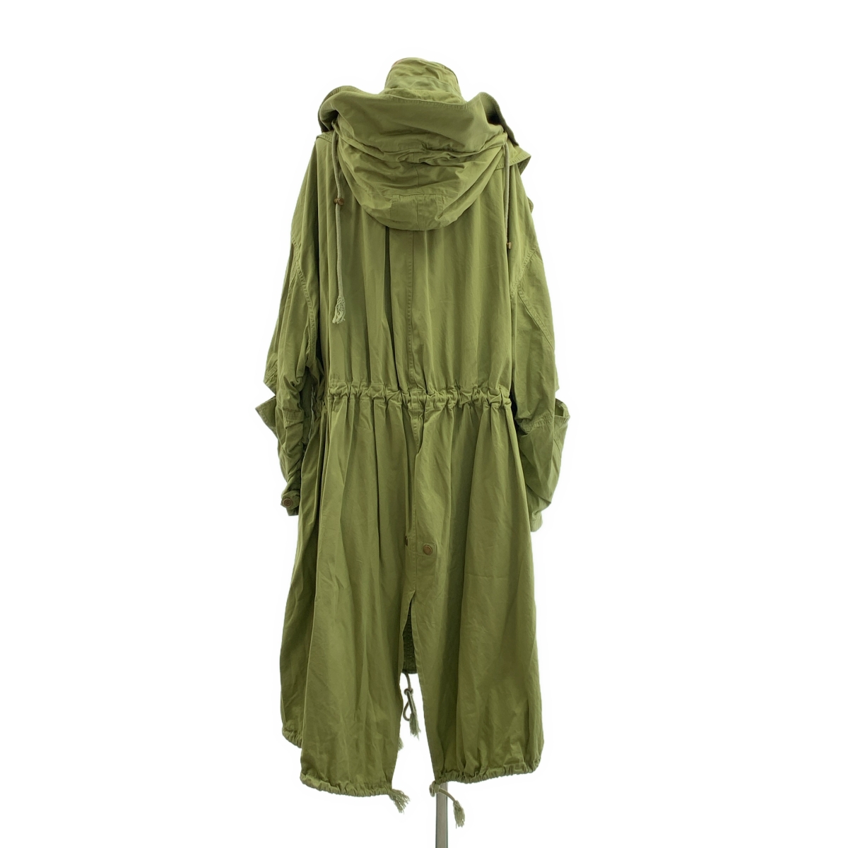STELLA McCARTNEY / ステラマッカートニー オーバーシルエット ドローストリング ミリタリー モッズコート / フード着脱可