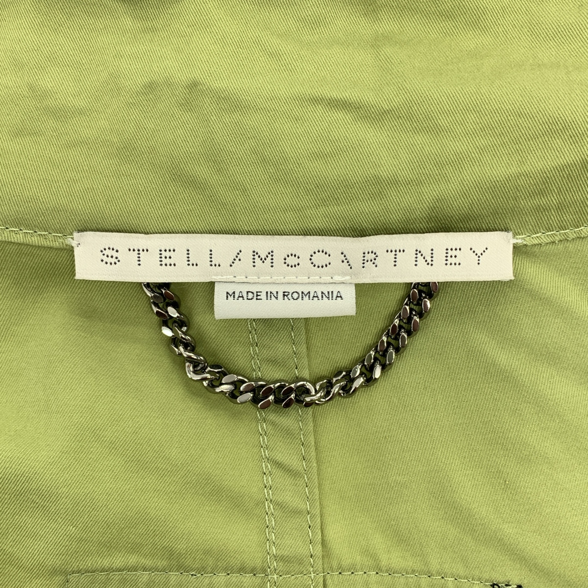 STELLA McCARTNEY / ステラマッカートニー オーバーシルエット ドローストリング ミリタリー モッズコート / フード着脱可