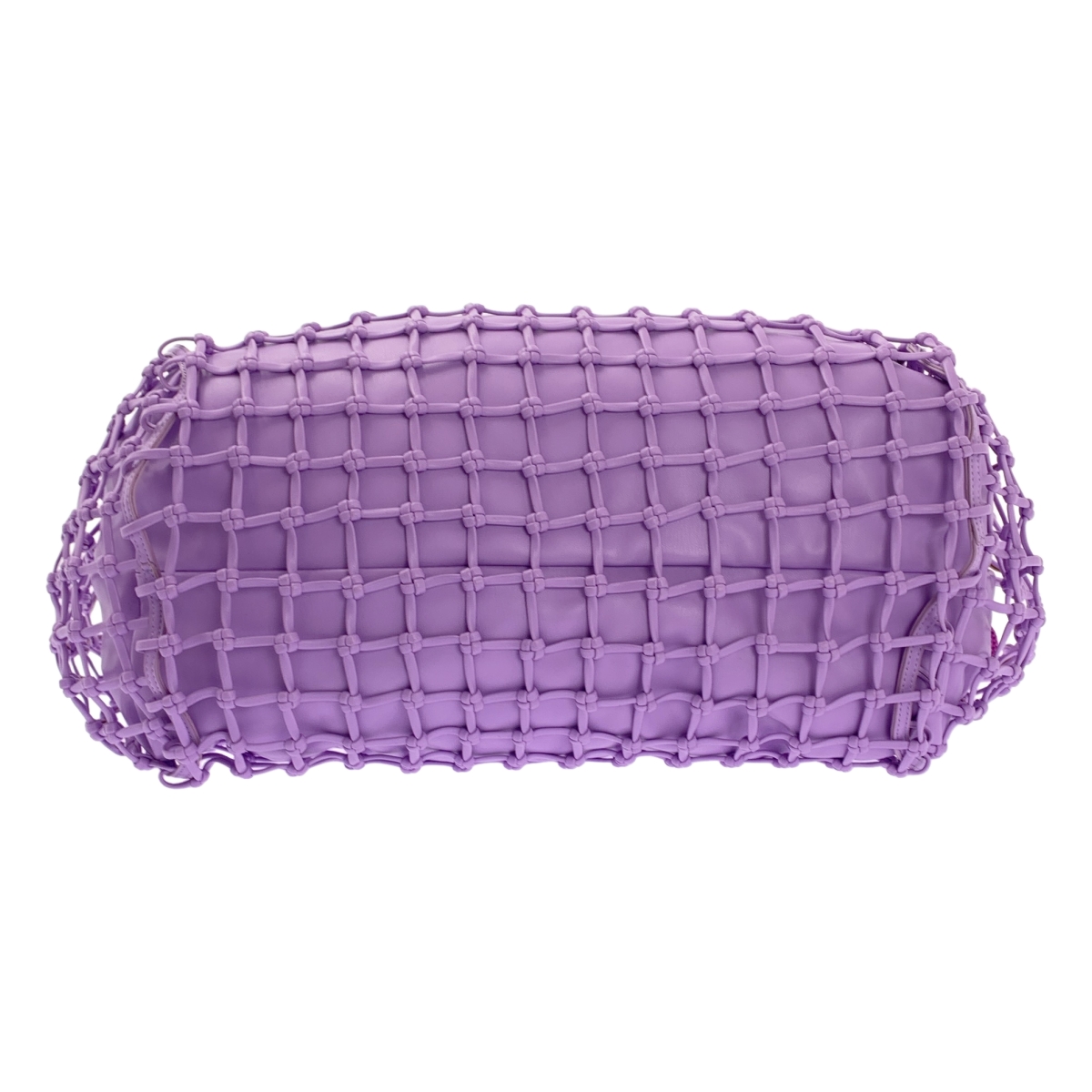 EMPORIO ARMANI / エンポリオアルマーニ レザー 編み込み メッシュ 巾着 ドローストリング バスケット トートバッグ