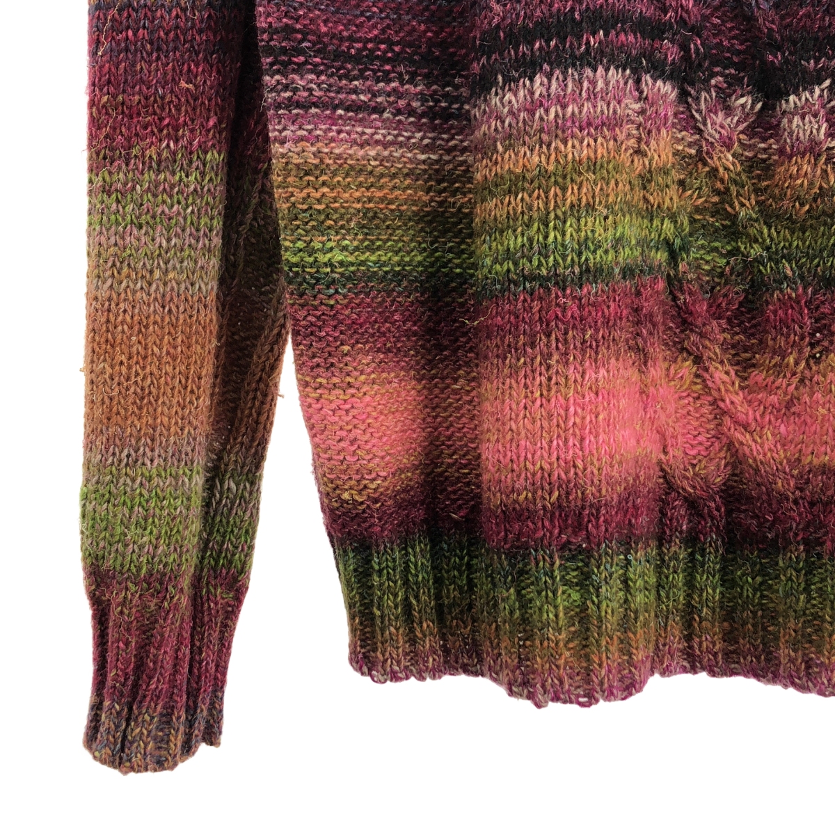 DRIES VAN NOTEN / ドリスヴァンノッテン ウール グラデーション ケーブル タートルネックニット