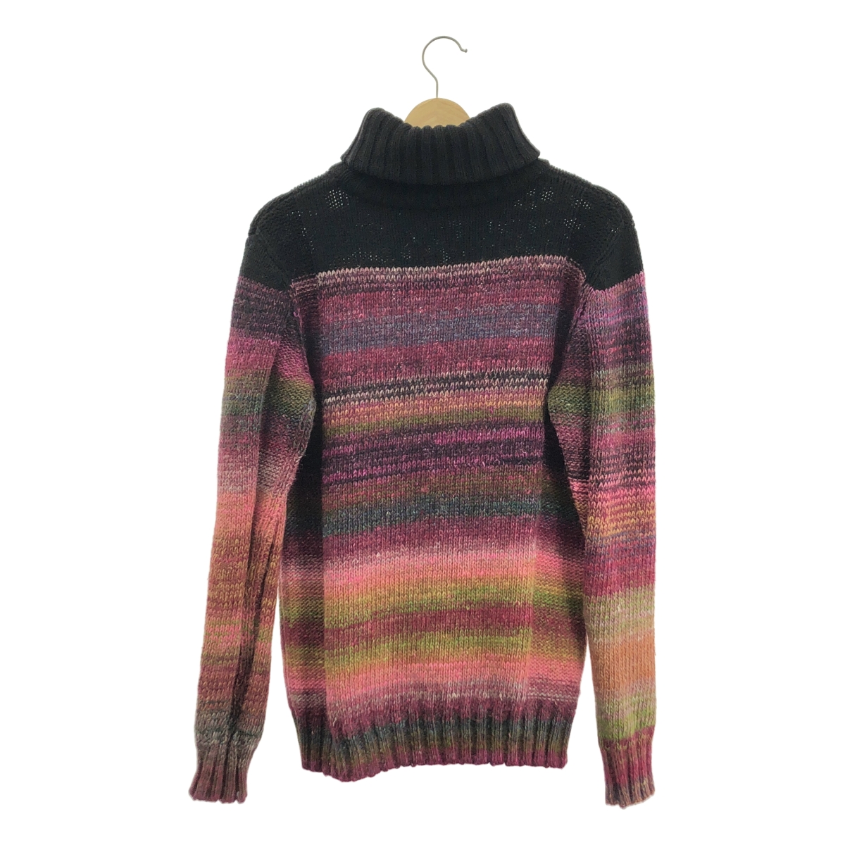 DRIES VAN NOTEN / ドリスヴァンノッテン ウール グラデーション ケーブル タートルネックニット