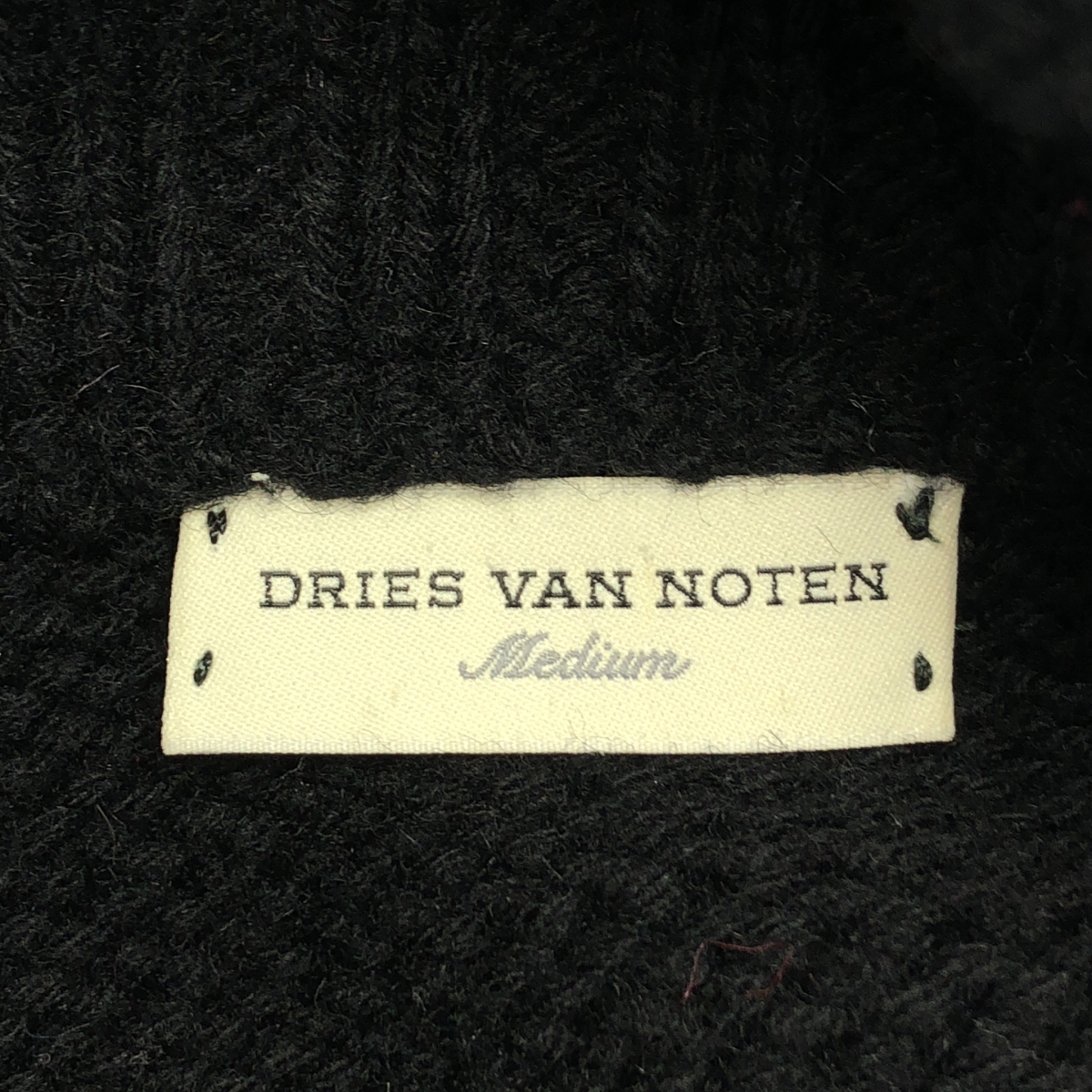 DRIES VAN NOTEN / ドリスヴァンノッテン ウール グラデーション ケーブル タートルネックニット
