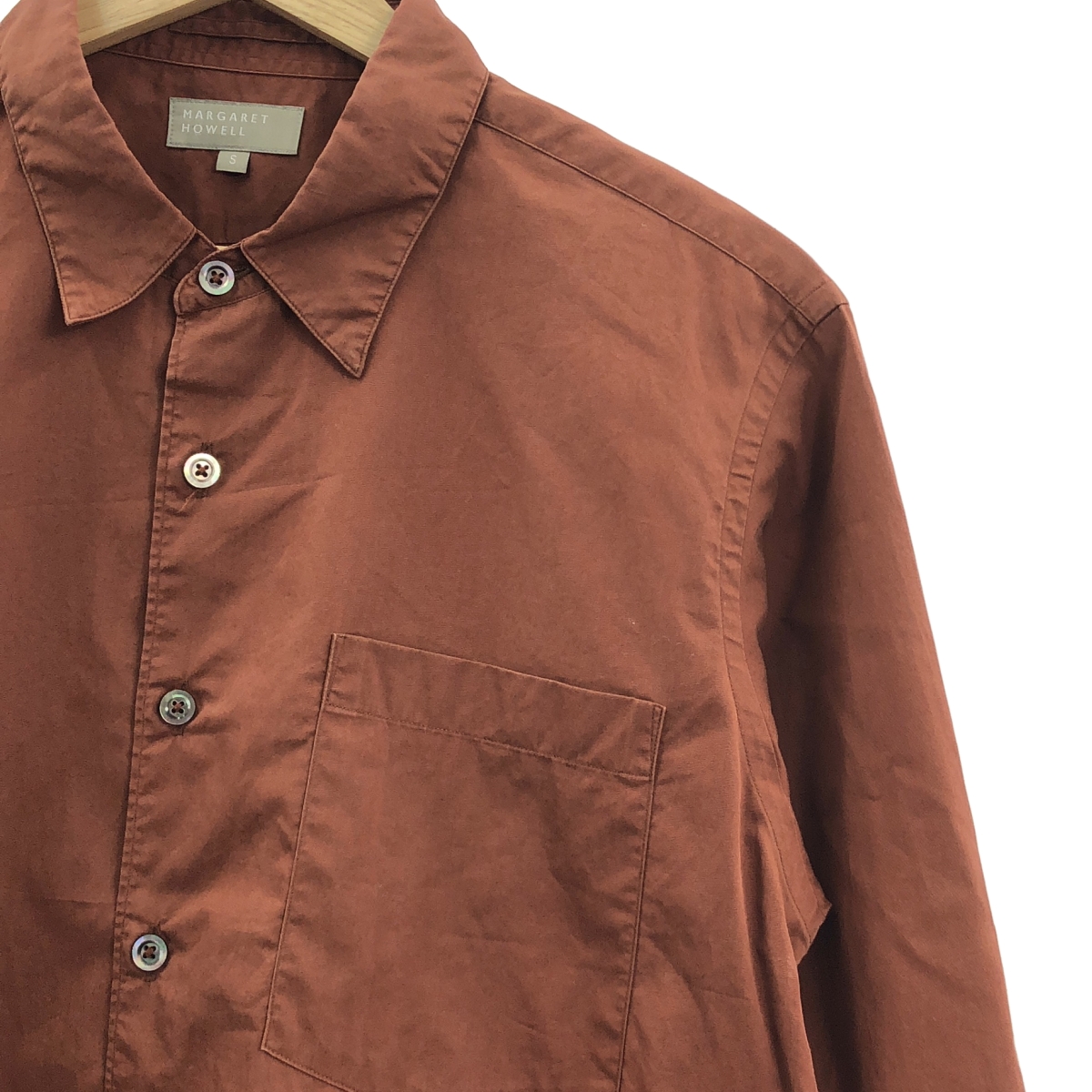 MARGARET HOWELL / マーガレットハウエル コットン レギュラーカラー シャツ