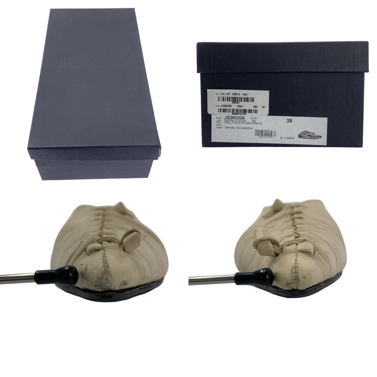 JIL SANDER / ジルサンダー Ballerinas ポインテッドトゥ フラットシューズ パンプス