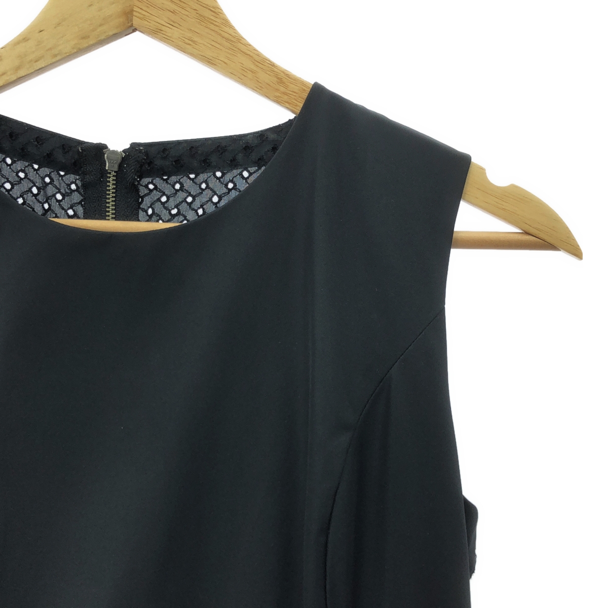 FOXEY NEW YORK / フォクシーニューヨーク ノースリーブ バックレース 切替 ワンピース