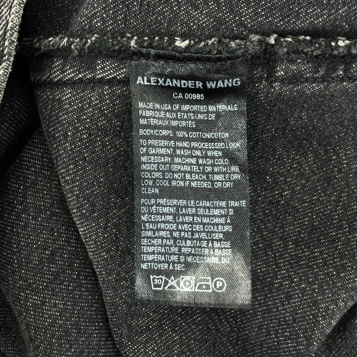 ALEXANDER WANG / アレキサンダーワン DAZE Oversized Denim Jacket オーバーサイズ デニムジャケット