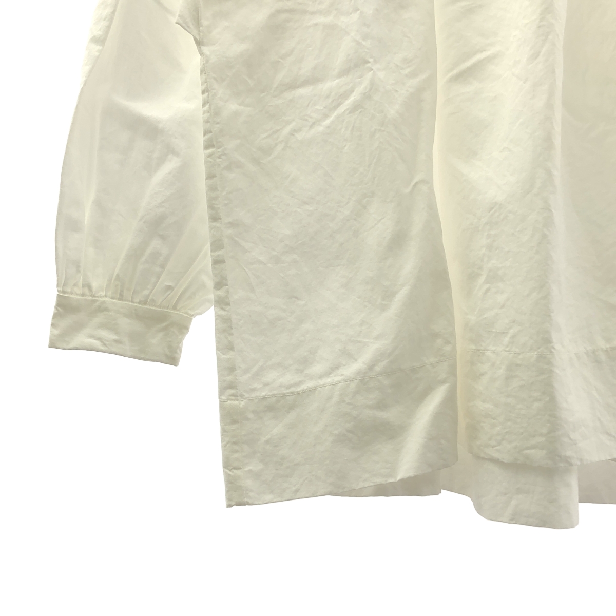 TOUJOURS / トゥジュー ギャザー ボリューム シャツ ブラウス