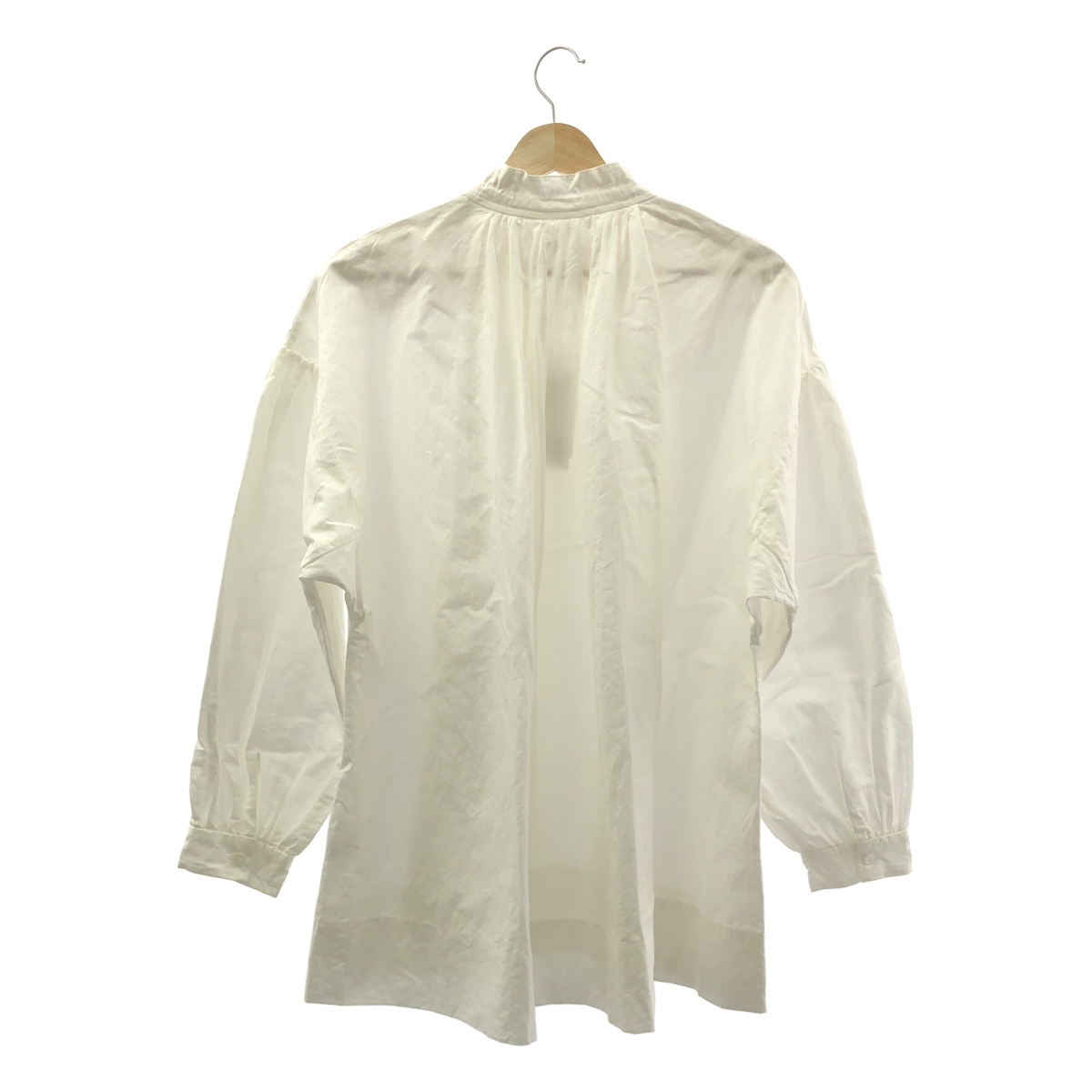 TOUJOURS / トゥジュー ギャザー ボリューム シャツ ブラウス