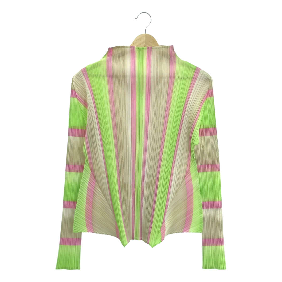 PLEATS PLEASE ISSEY MIYAKE / プリーツプリーズイッセイミヤケ ストライプ ハイネック プルオーバー