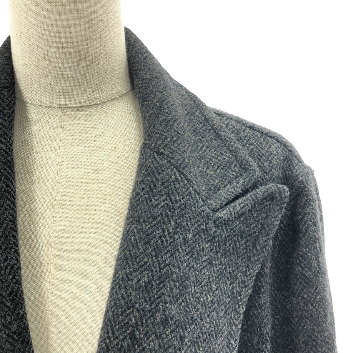 POLO RALPH LAUREN / ポロラルフローレン ウール ヘリンボーン ロング チェスターコート