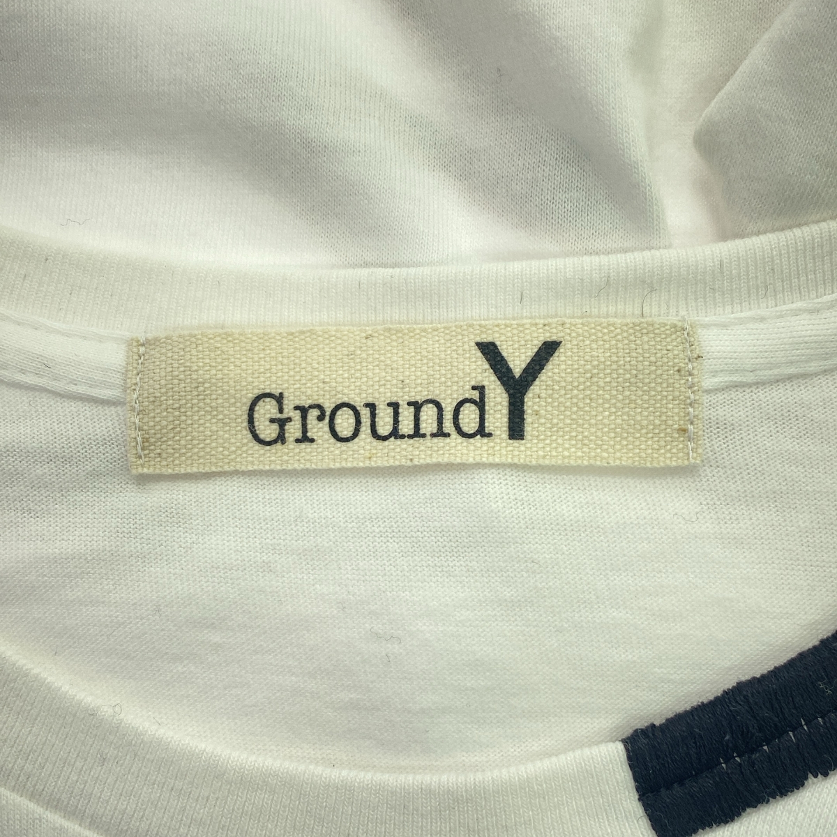 Ground Y / グラウンドワイ エンブロイダリー ロゴ プリント Tシャツ カットソー