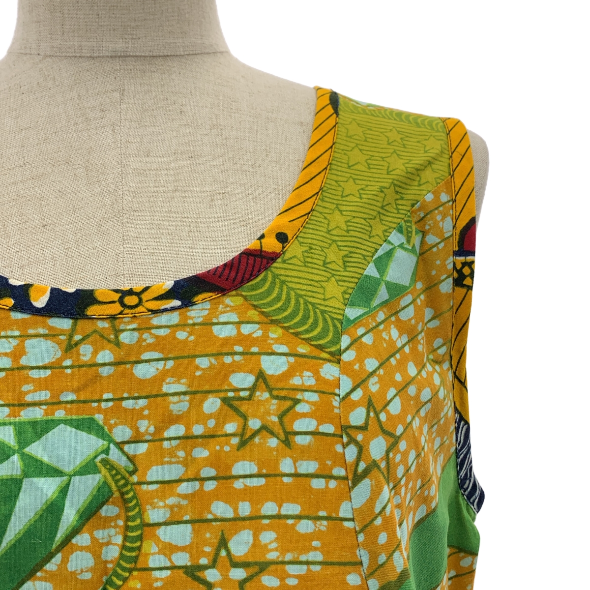 tricot COMME des GARCONS / トリココムデギャルソン 総柄 変形 アシンメトリー パッチワーク ワンピース