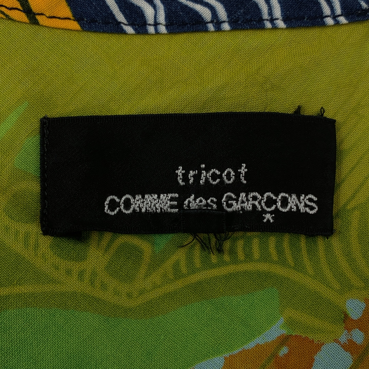 tricot COMME des GARCONS / トリココムデギャルソン 総柄 変形 アシンメトリー パッチワーク ワンピース