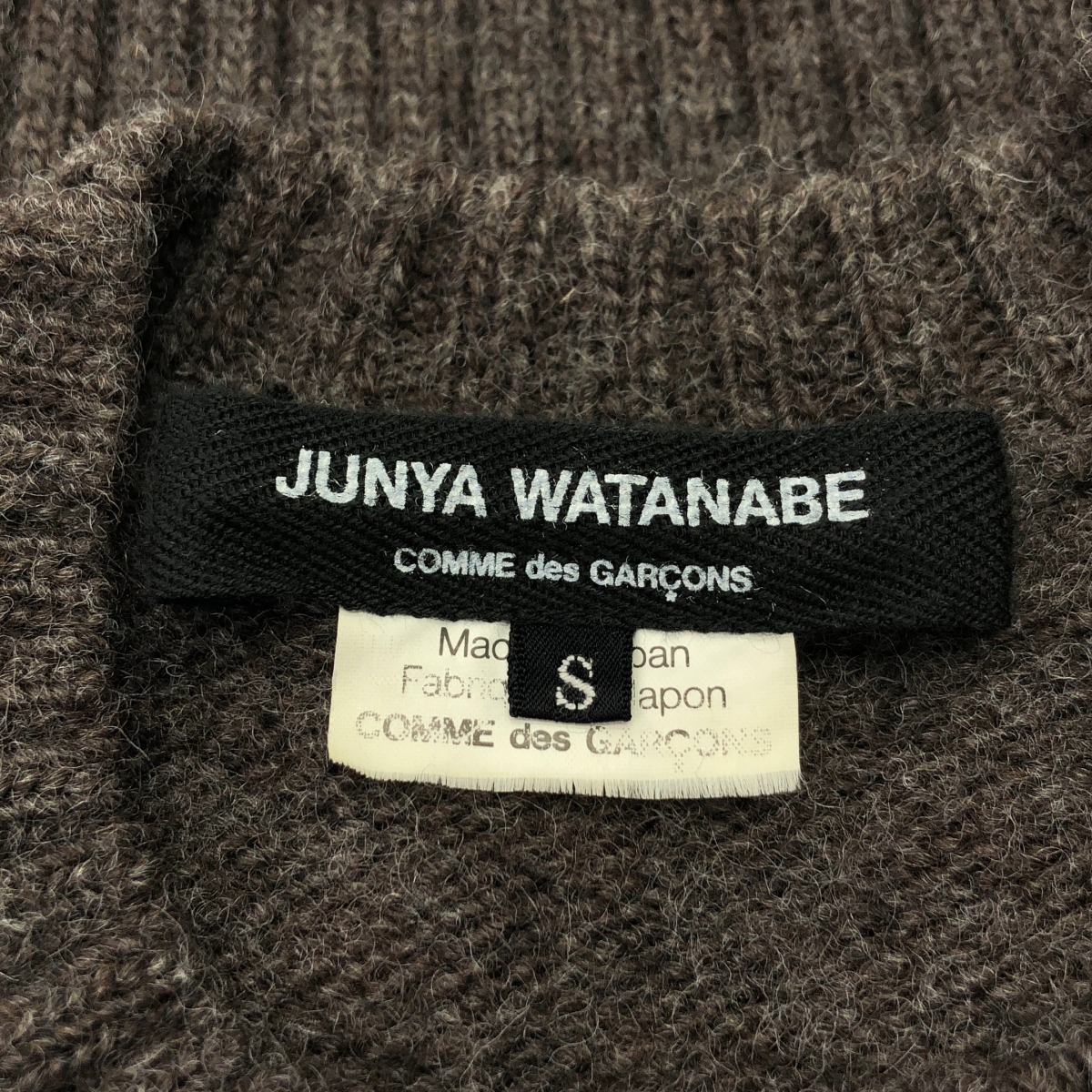 JUNYA WATANABE COMME des GARCONS / ジュンヤワタナベ ウール ポケット付き ロング クルーネックニット