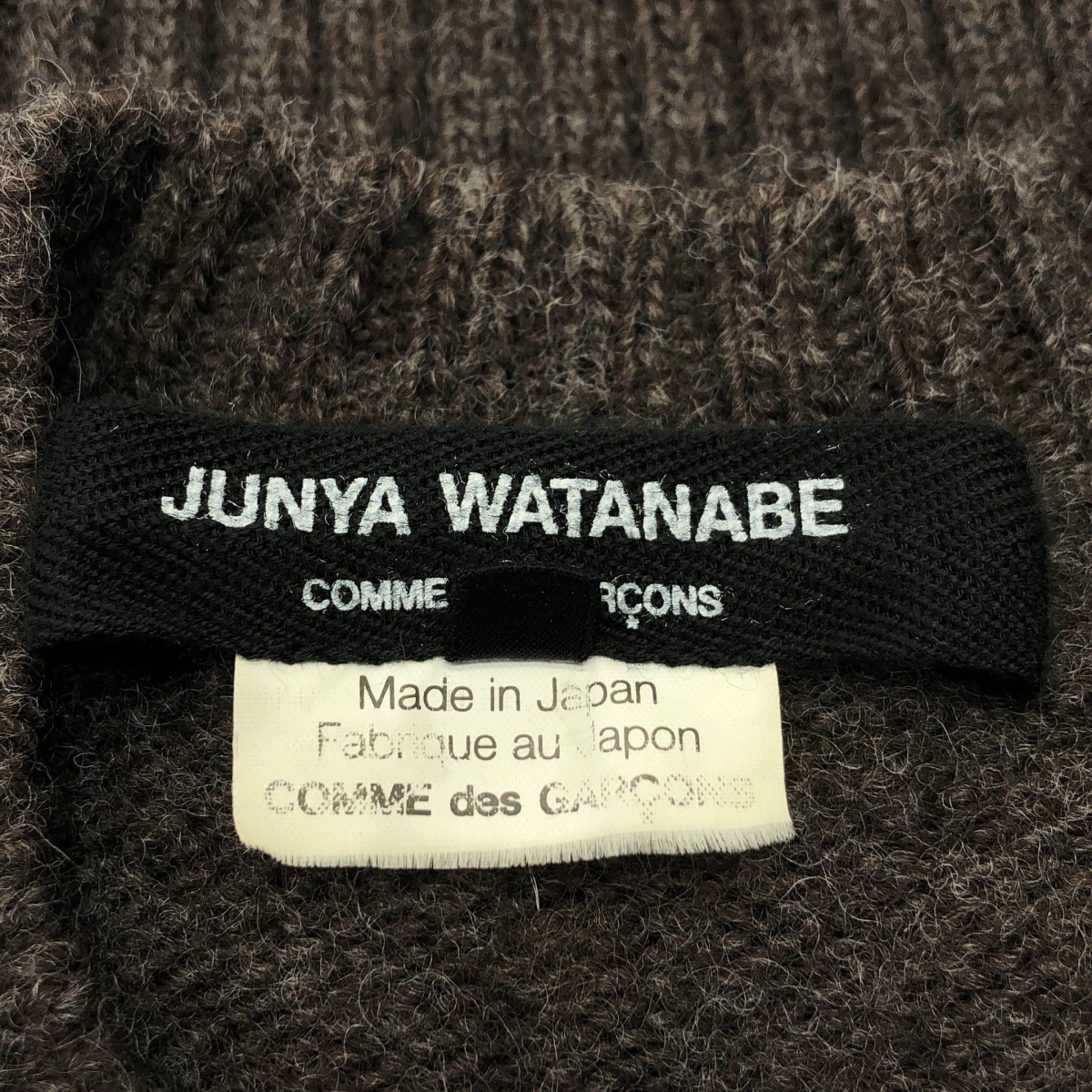 JUNYA WATANABE COMME des GARCONS / ジュンヤワタナベ ウール ポケット付き ロング クルーネックニット