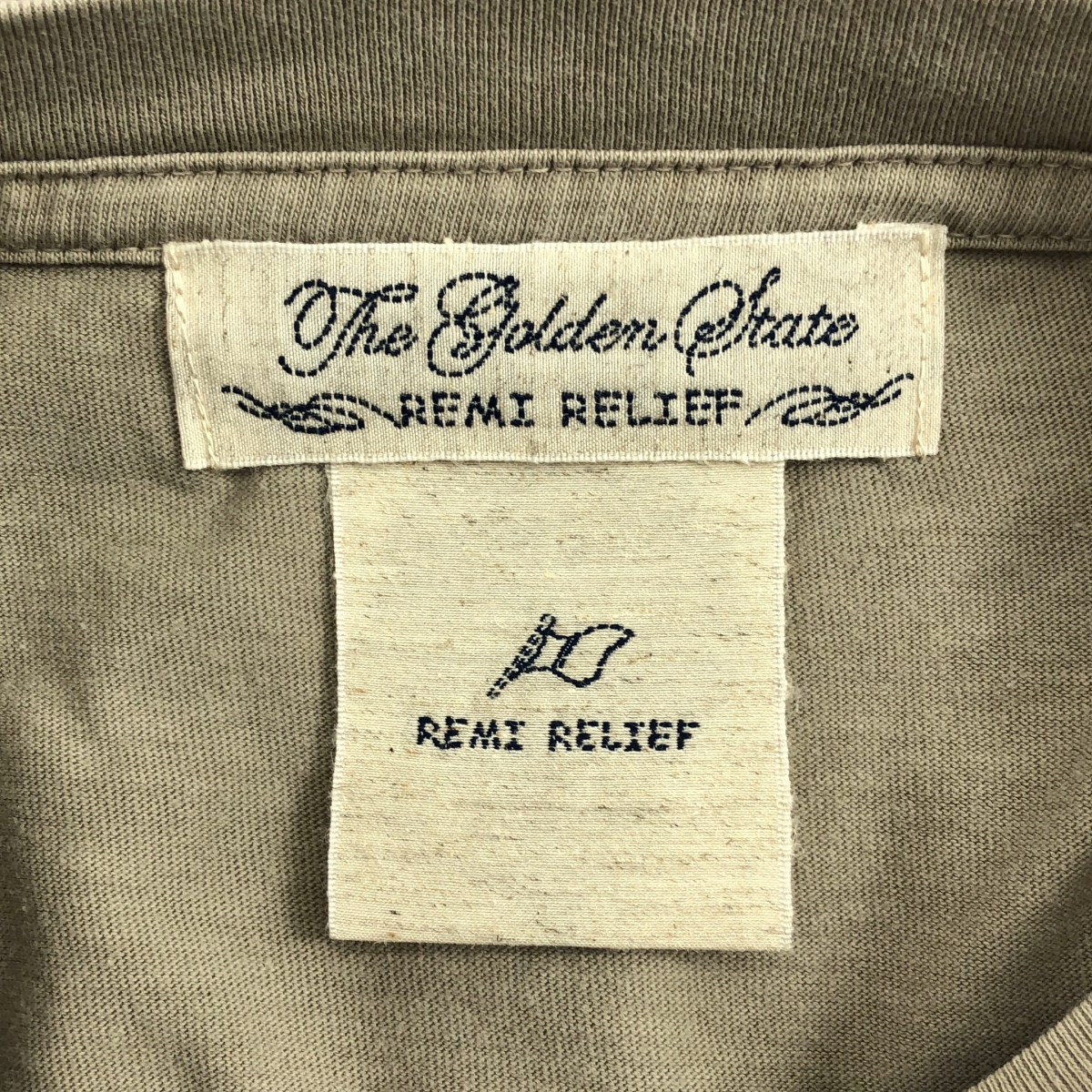 REMI RELIEF / レミレリーフ オーバーシルエット プリント クルーネック Tシャツ カットソー