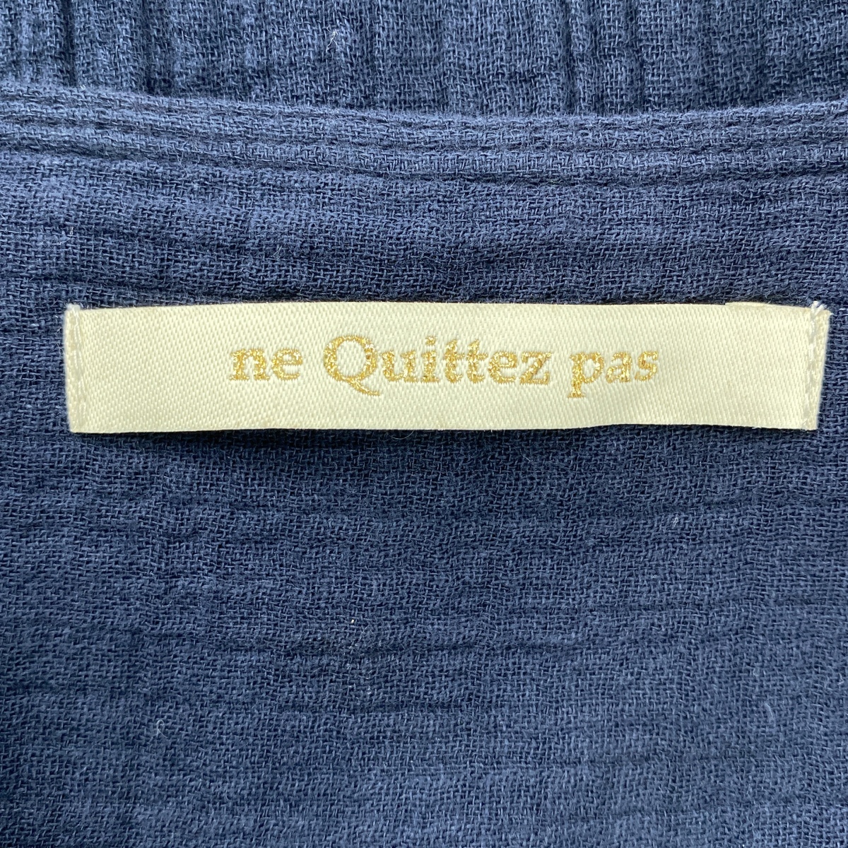 ne Quittez pas / ヌキテパ Cotton Double Gauze Tuck Dress / コットンダブルガーゼタックドレス ワンピース