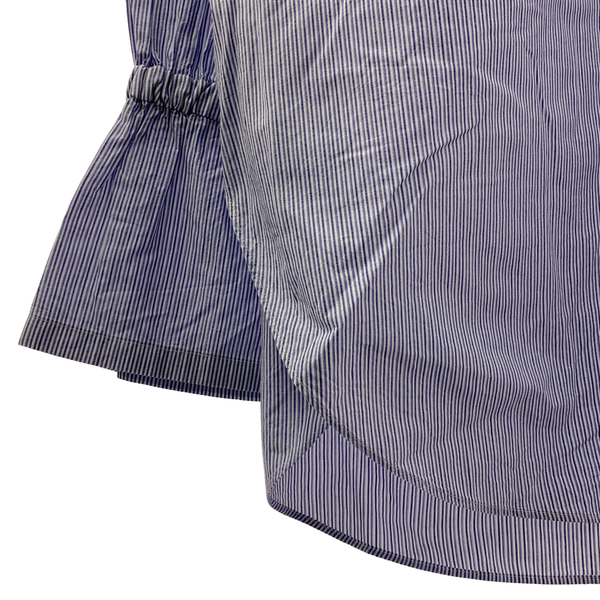 GALERIE VIE / ギャルリーヴィー コットン ストライプ ロングタイシャツ ブラウス