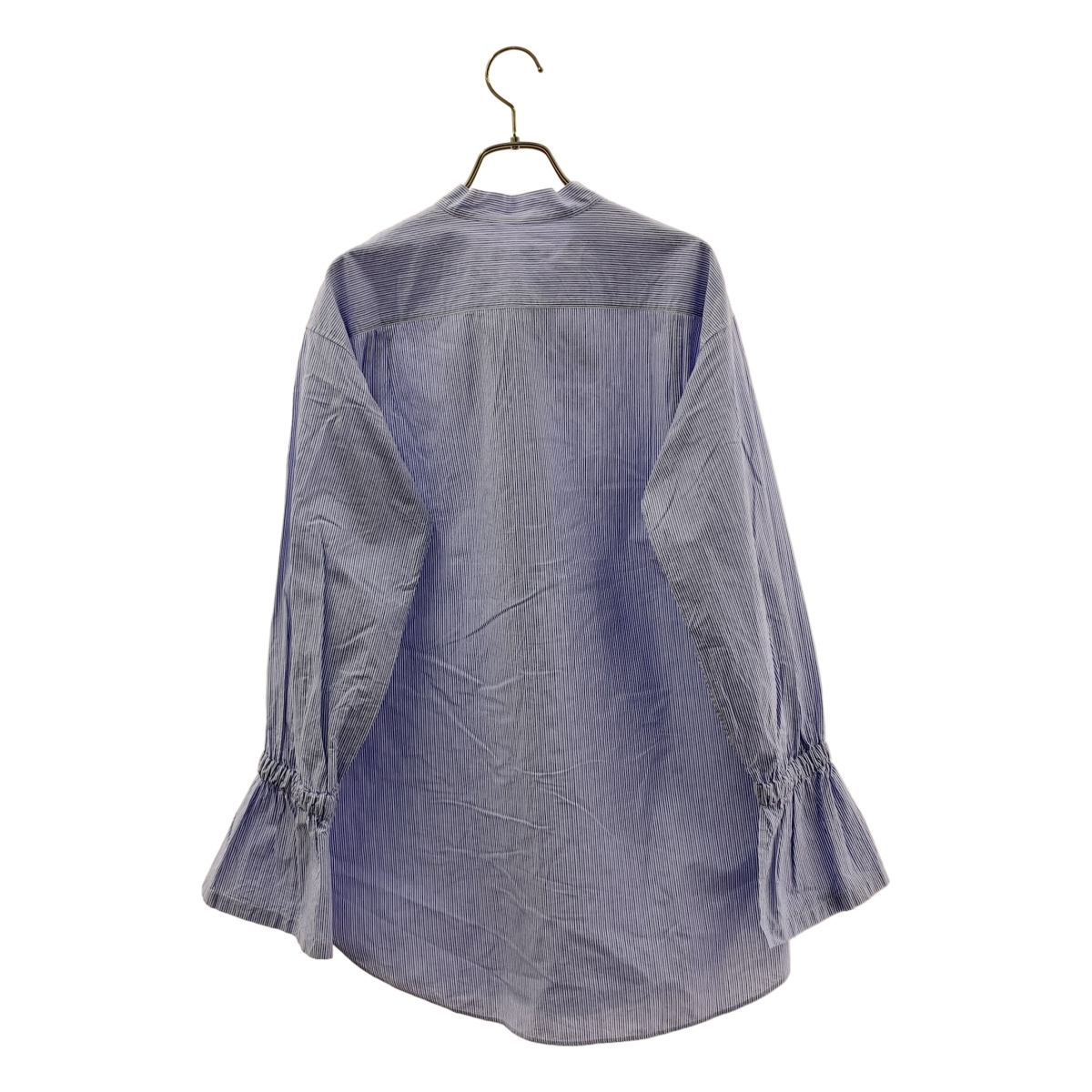 GALERIE VIE / ギャルリーヴィー コットン ストライプ ロングタイシャツ ブラウス