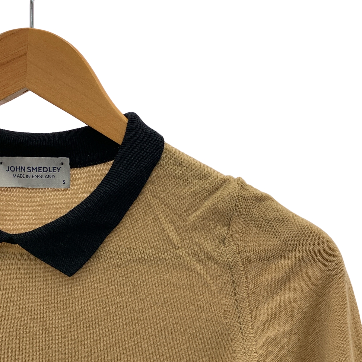 JOHN SMEDLEY / ジョンスメドレー ウール バイカラー ポロ ニット セーター