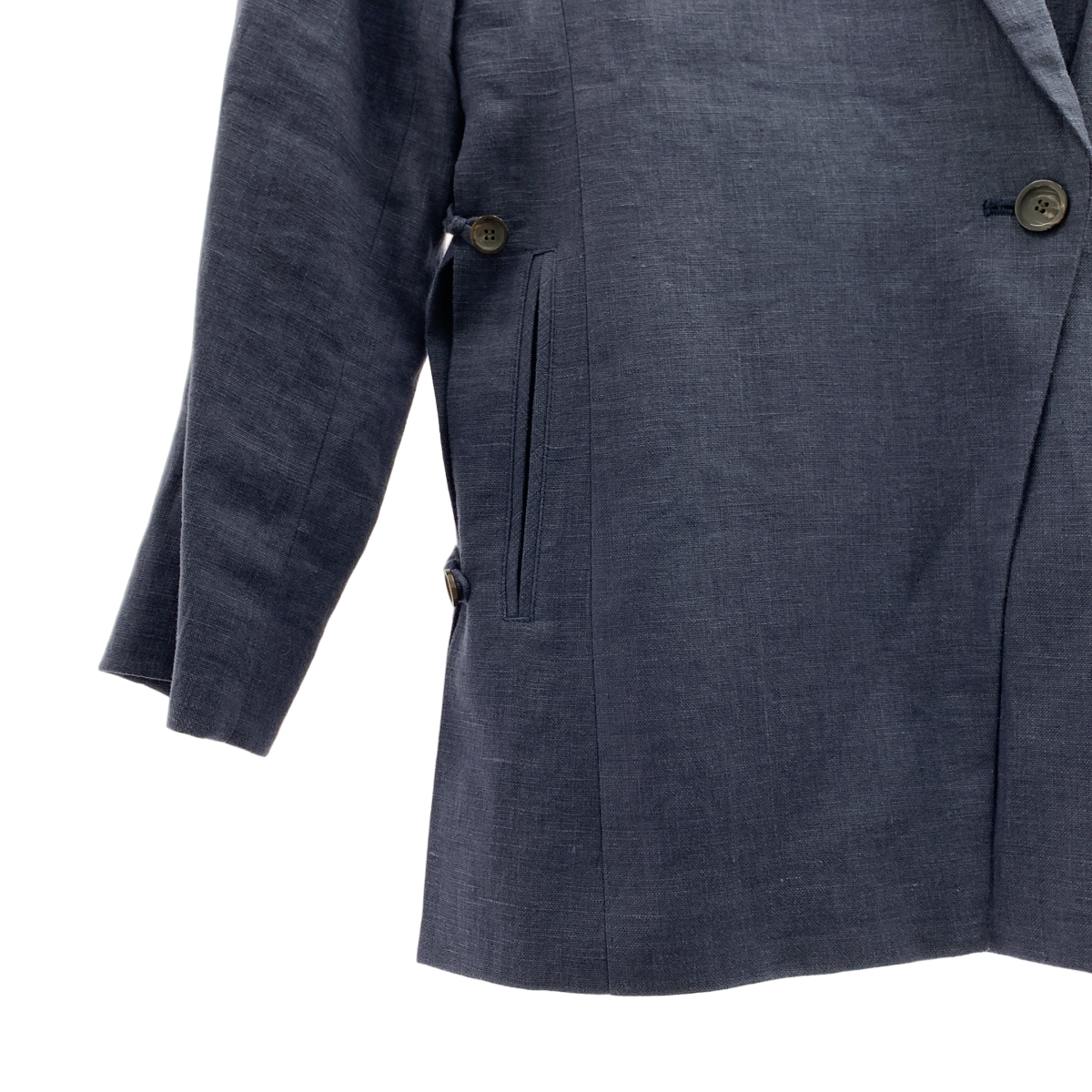 その他 RBS / セットアップ リネン 1B テーラードジャケット ロゴ総裏地 / スリット タック スラックス パンツ 裏地付き