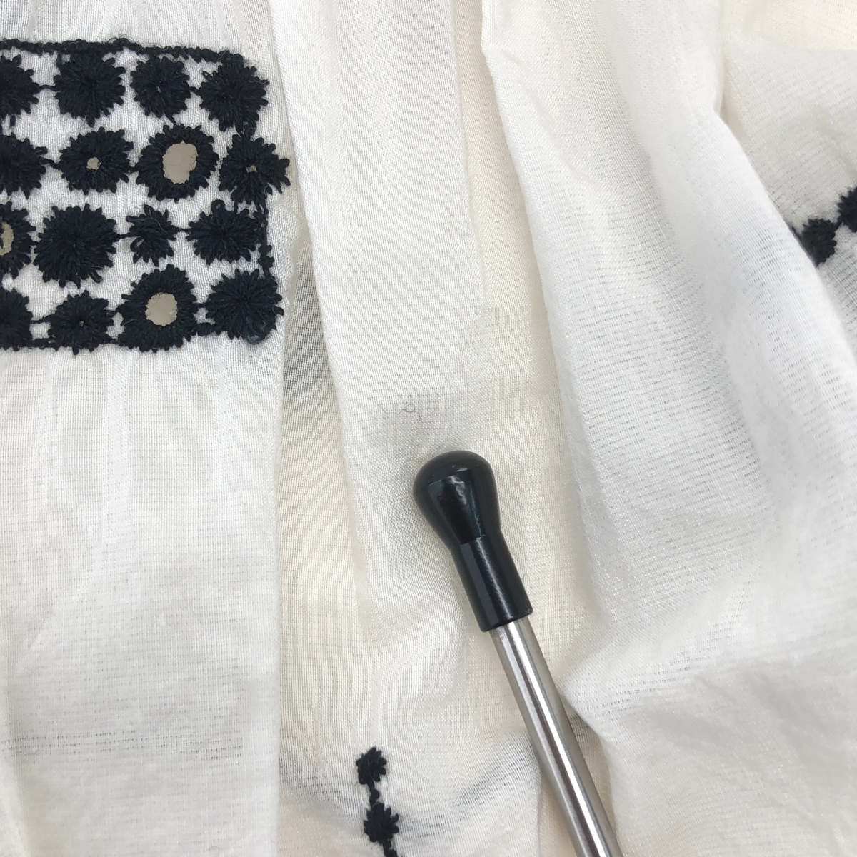 mina perhonen / ミナペルホネン piece dress コットン シルク エンブロイダリー ワンピース