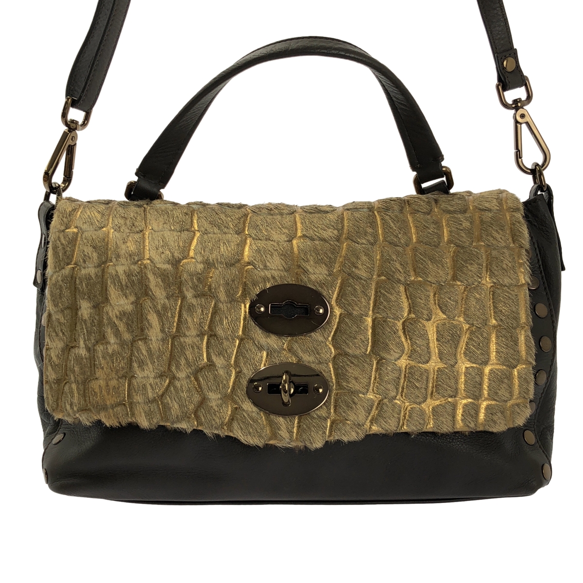 ZANELLATO / ザネラート POSTINA ポスティーナ / ゴールドスパイク ショルダーバッグ