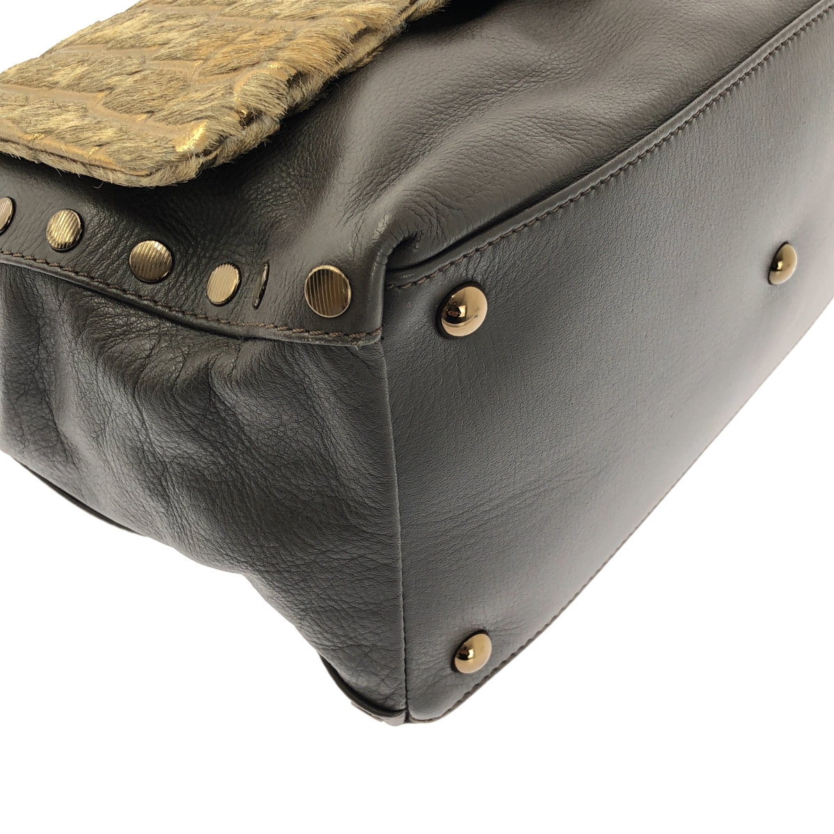 ZANELLATO / ザネラート POSTINA ポスティーナ / ゴールドスパイク ショルダーバッグ